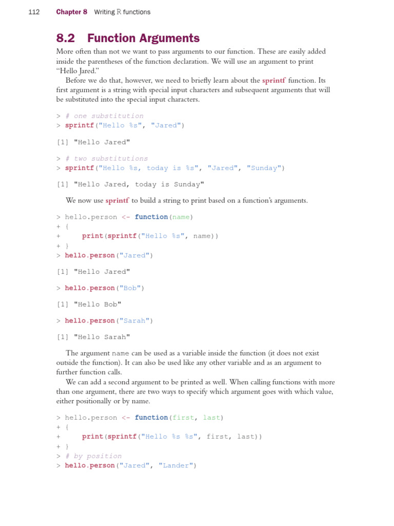 Function Argument | PDF
