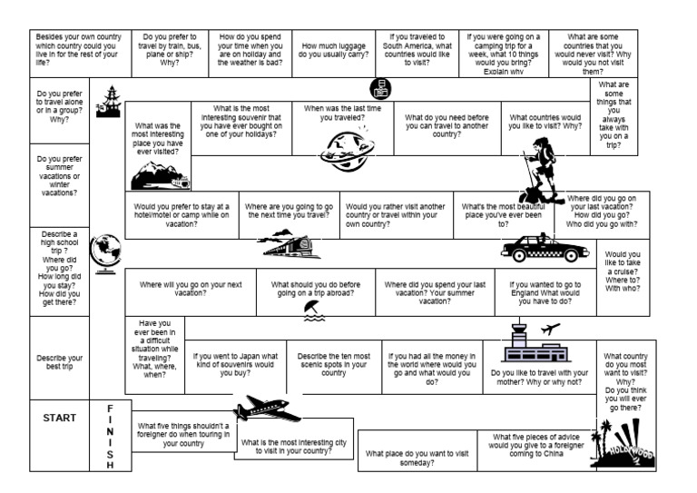 Travel Game Board Fun Activities Games 54162 PDF