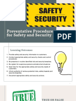 L5 Preventative Procedures For Safety and Seurity