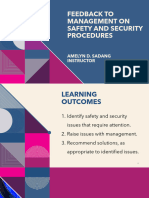 L7 Feedback To Management On Safety and Security Procedures