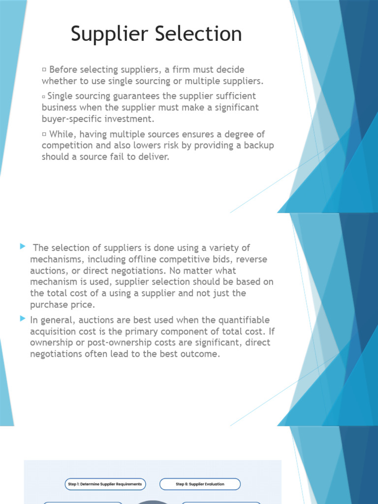 Supplier Selection Download Free Pdf Auction Negotiation
