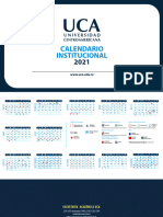 Calendario Institucional UCA 2021