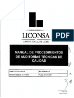 Manual de Procedimientos de Auditorias Tecnicas de Calidad