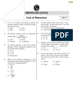 Units & Measurement - DPP 05 (Of Lec 09) - Arjuna JEE 2024