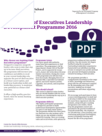 Sample Executive Leadership Development Plan Example