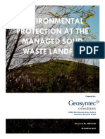 Geosyntec Report - Environmental Protection at the Managed Solid Waste Landfill 06201