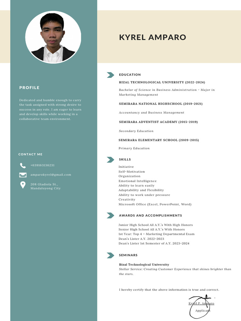 Aspiring Marketing Professional | PDF