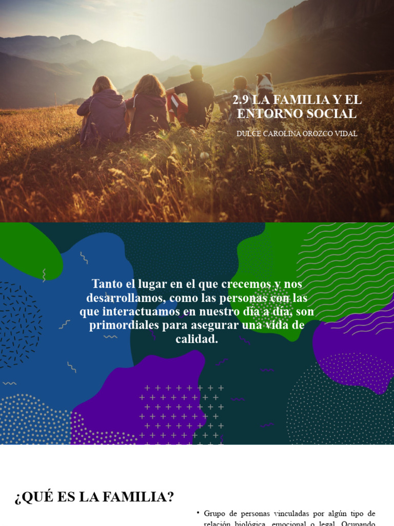 La familia y su entorno social | PDF | Familia | Sociedad