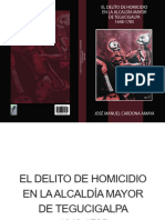 El Delito de Homicidio en La Alcaldia Ma