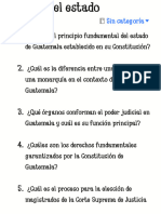 Preguntas Teoría Del Estado de Guatemala