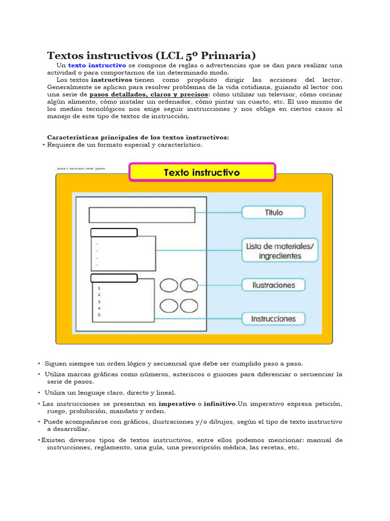 Textos instructivos | PDF | Lingüística