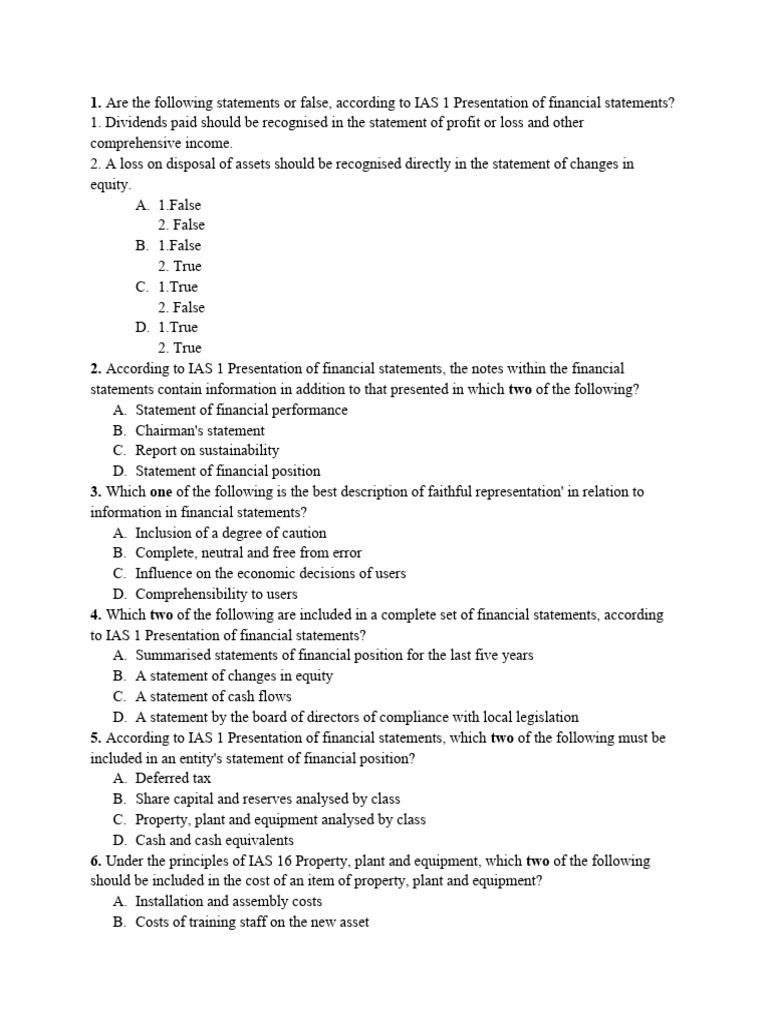 luyện tập IFRS | PDF