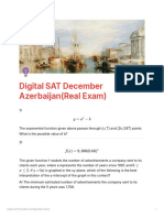 Digital SAT December Azerbaijan (Real Exam)