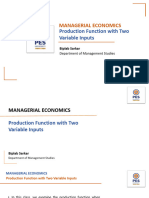 Managerial Economics: Production Function With Two Variable Inputs