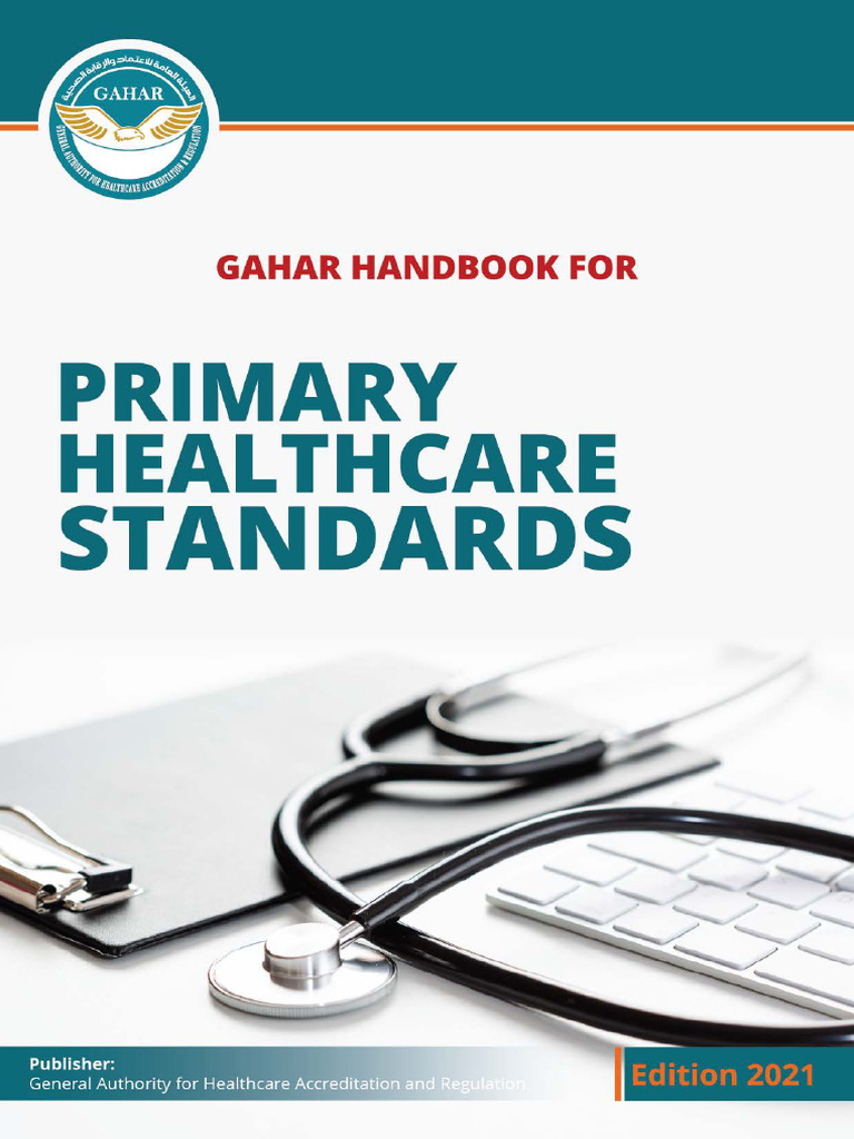 GAHAR Primary Healthcare Standards Guide | PDF | Health Care | Safety