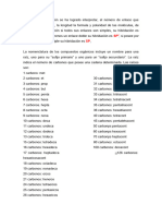 1 B Nomenclatura de Los Compuestos Orgánicos, Propiedades de Los Hidrocarburos