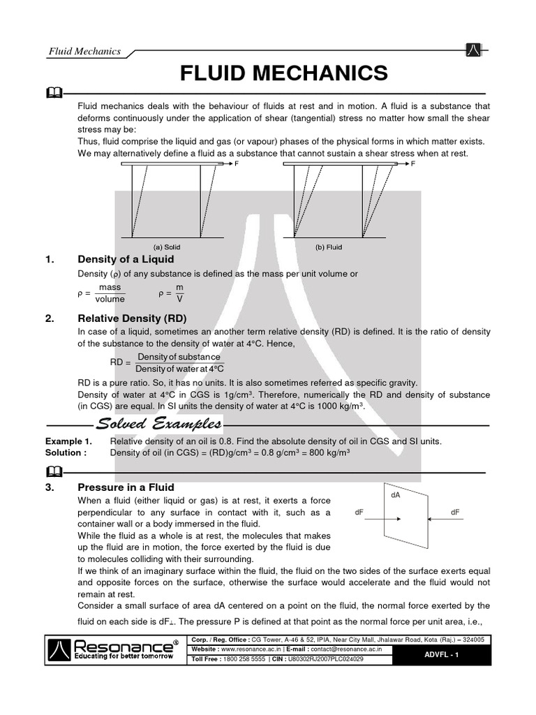 Understanding Fluid Mechanics Basics | PDF | Buoyancy | Pressure