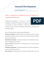 Entrepreneurial Development Sem4 Assignment