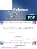 Fundamental of Electrical EngineeringECEg2111 Course Introduction
