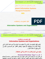 محاضره 3 نظم المعلومات والمنظمات - 1