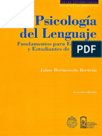 Psicologia Del Lenguaje (Jaime Bermeosolo Bertrán)