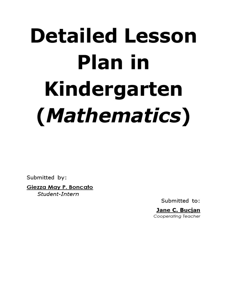 4as lesson plan in mathematics kindergarten months of the yeardocx