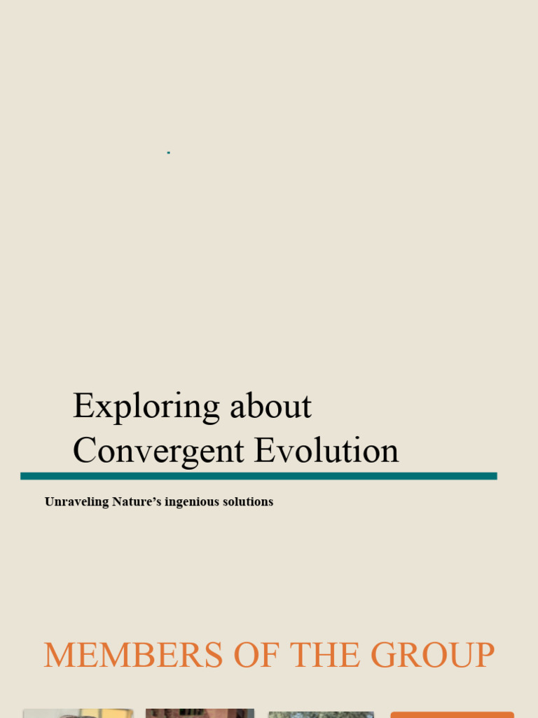 Insights on Convergent Evolution | PDF | Evolution | Species