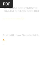 Download Aplikasi Geostatistik Dalam Bidang Geologi by Ghaitsa Myatkhan SN71211760 doc pdf