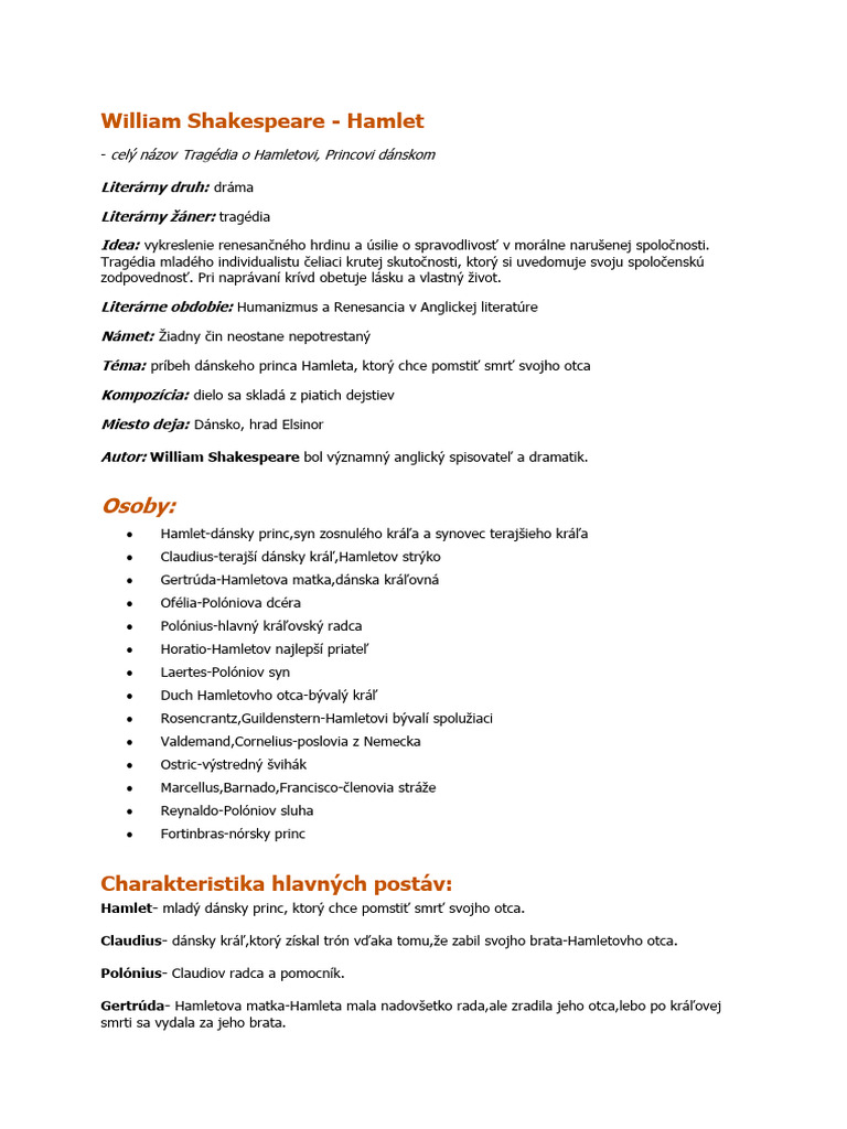 Hamlet | PDF