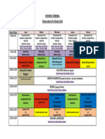 HORARIO - Rutina Diaria Pre-Kínder