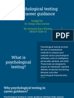 Psychological Testing in Career Guidance