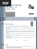 Lecture 04 Helical Gears