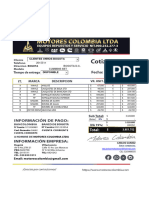 Cotizacion de Repuestos CUMMINS 6BT.