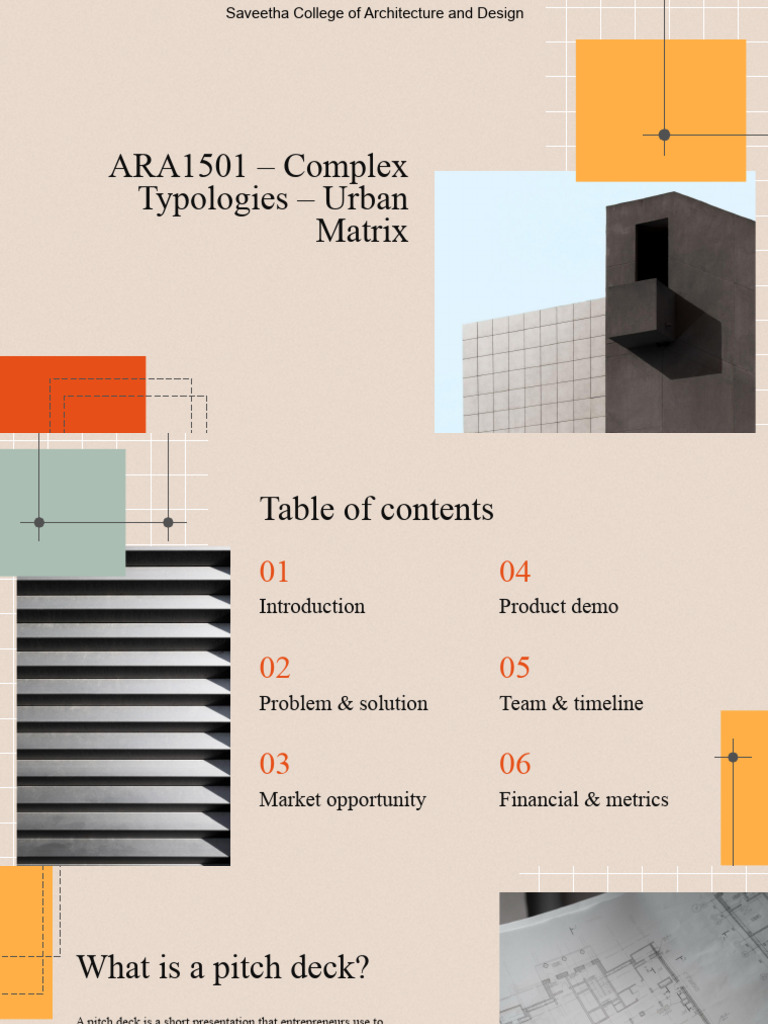 Urban Matrix Pitch Deck Overview | PDF | Target Audience | Market ...
