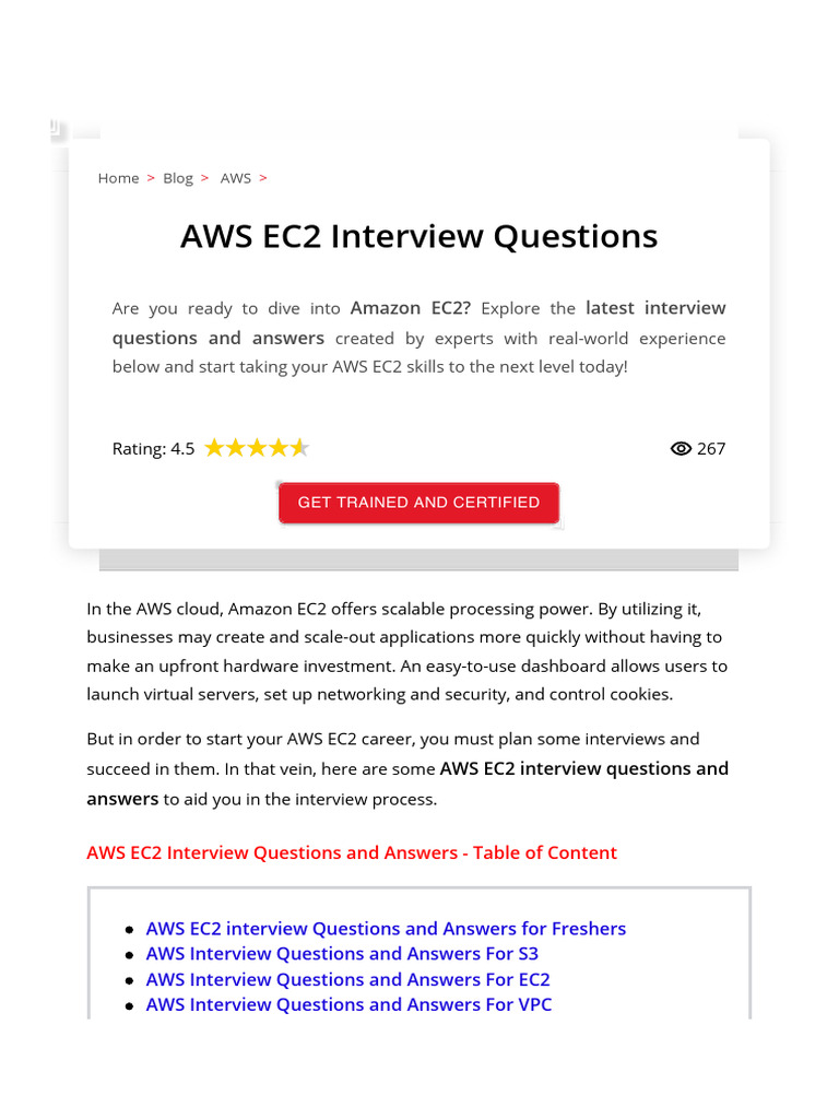 AWS EC2 Interview Questions MindMajix Download Free PDF Amazon
