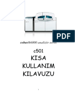 Cobas 6000-c501 Kısa Kullanım Kılavuzu - Türkçe