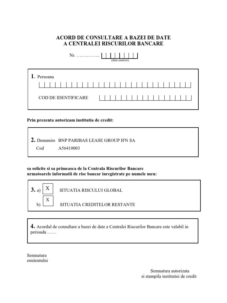 Formular CRB BPLG | PDF