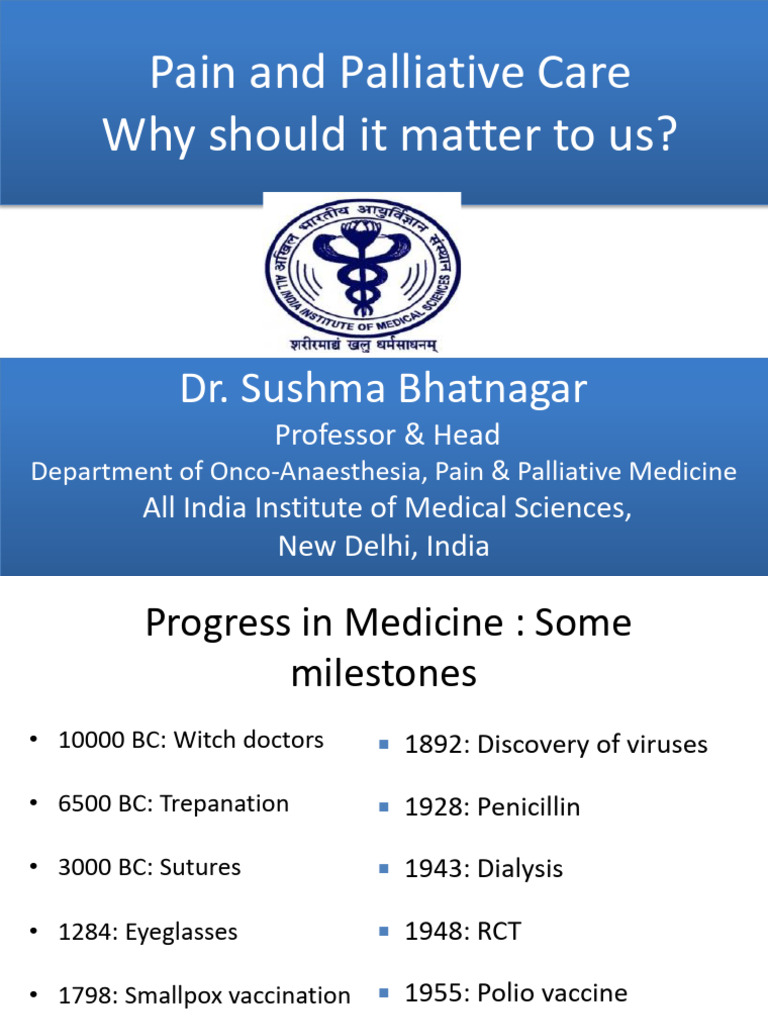 Importance of Palliative Care in Medicine | PDF | Palliative Care | End ...