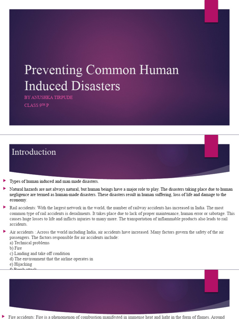 Preventing Human-Induced Disasters | PDF | Weapons Of Mass Destruction ...