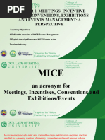 Mice - Week 2 - Develop and Update Mice and Event Industry Knowledge