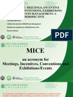 Mice - Week 2 - Develop and Update Mice and Event Industry Knowledge