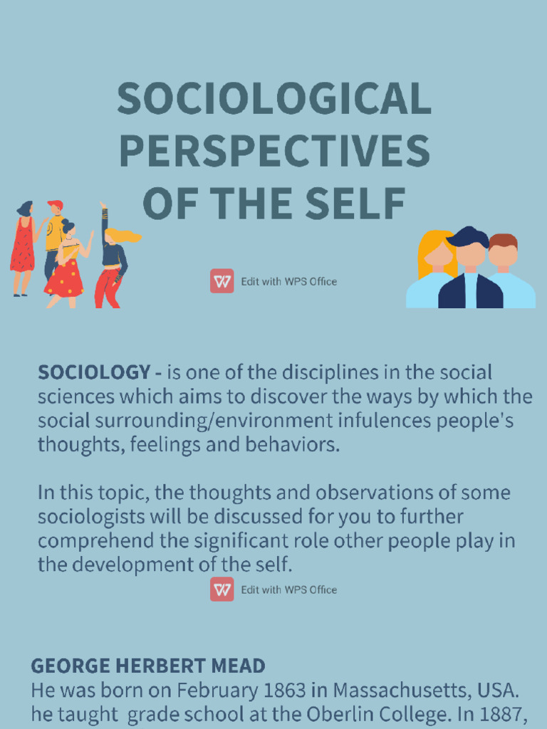 Sociological Perspective of The Self PDF