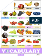 Fruit Vocabulary Poster - Beginner