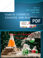 IXth - Unit 2 - Chemical Changes and Reaction - 4