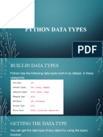 Python Basic Syntax Data Types Numbers Casting