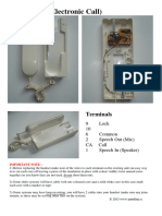 Urmet 1131 Interfonska Slusalica - Sema Prikljucaka 1