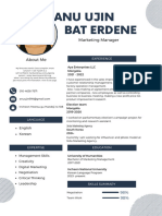 Anu Ujin Bat Erdene CV Resume PDF