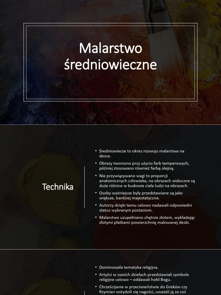 Malarstwo Średniowieczne | PDF