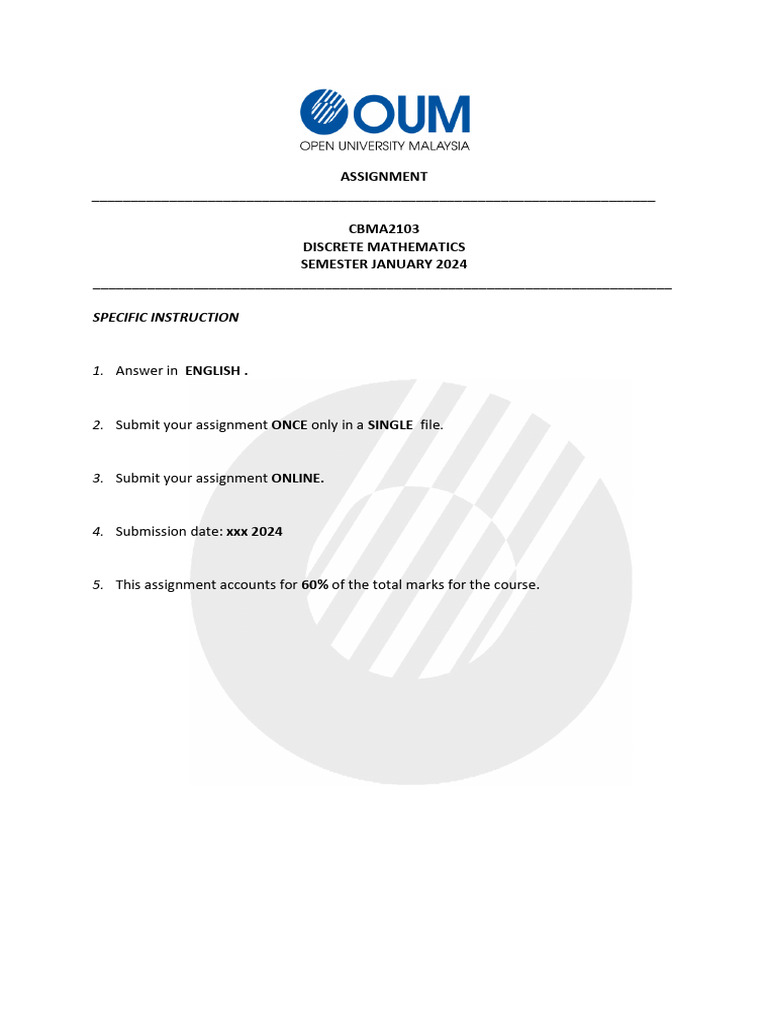 Cbma2103 assignment jan 2024 hutech pdf logic function mathematics 