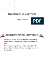 Registration of Copyright